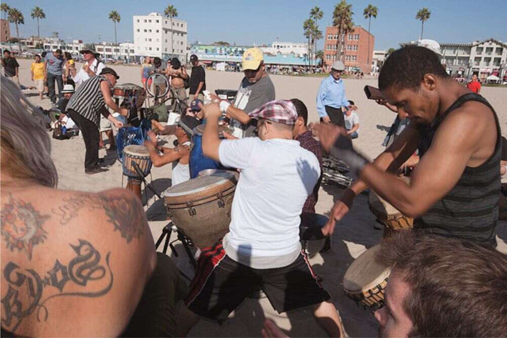 Enjoy Surfing and Drum Circle at Venice Beach