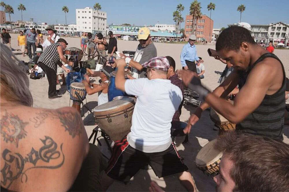 Enjoy Surfing and Drum Circle at Venice Beach