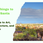 A vibrant Santa Fe scene featuring iconic adobe architecture, dynamic art galleries, and flavorful local cuisine that showcase the city’s top cultural attractions