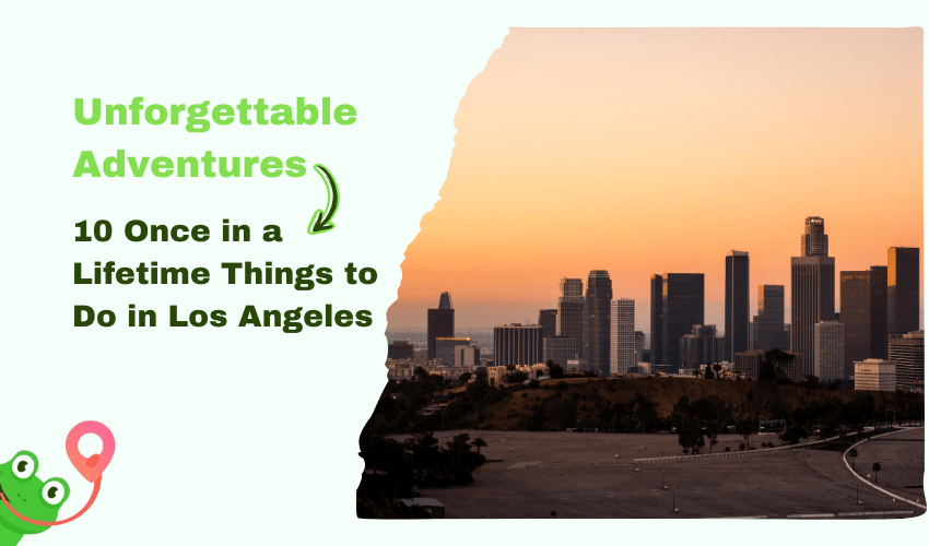 Vibrant Los Angeles cityscape featuring iconic landmarks and diverse cultural scenes, symbolizing 10 once-in-a-lifetime adventures in the City of Angels